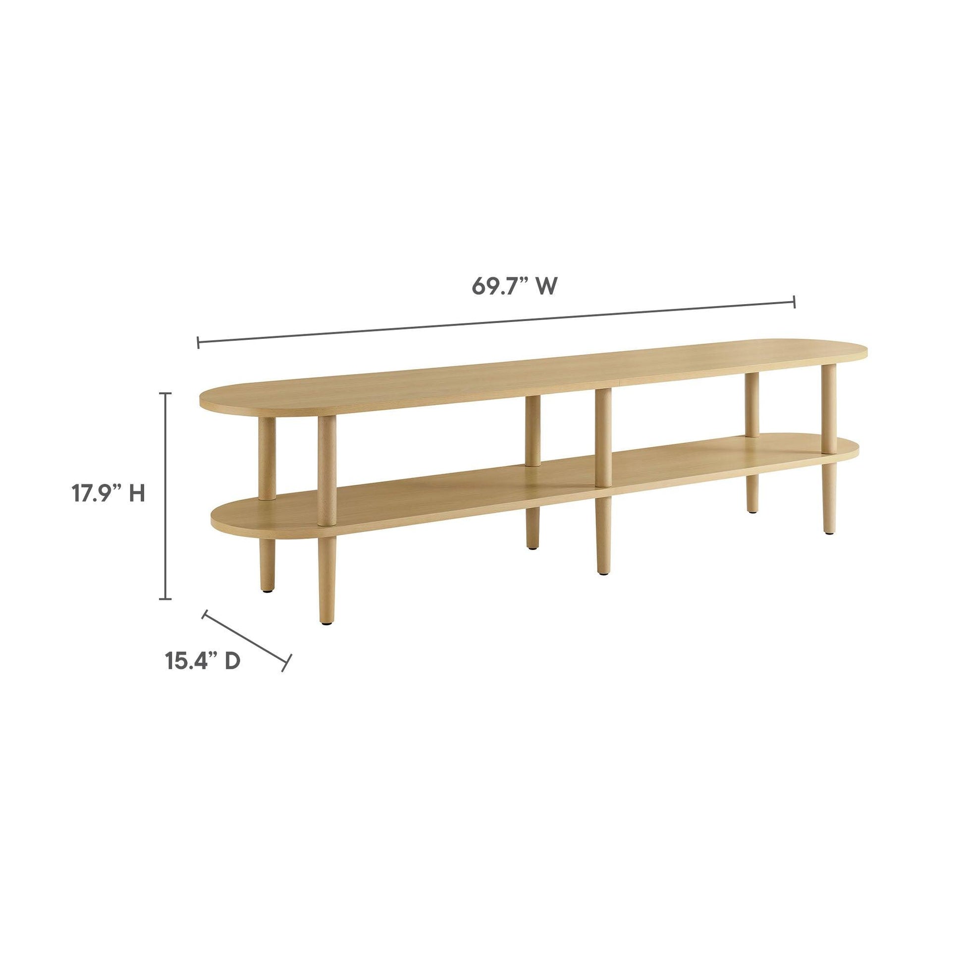 Torus Oval Wood TV Stand by Modway FredCo
