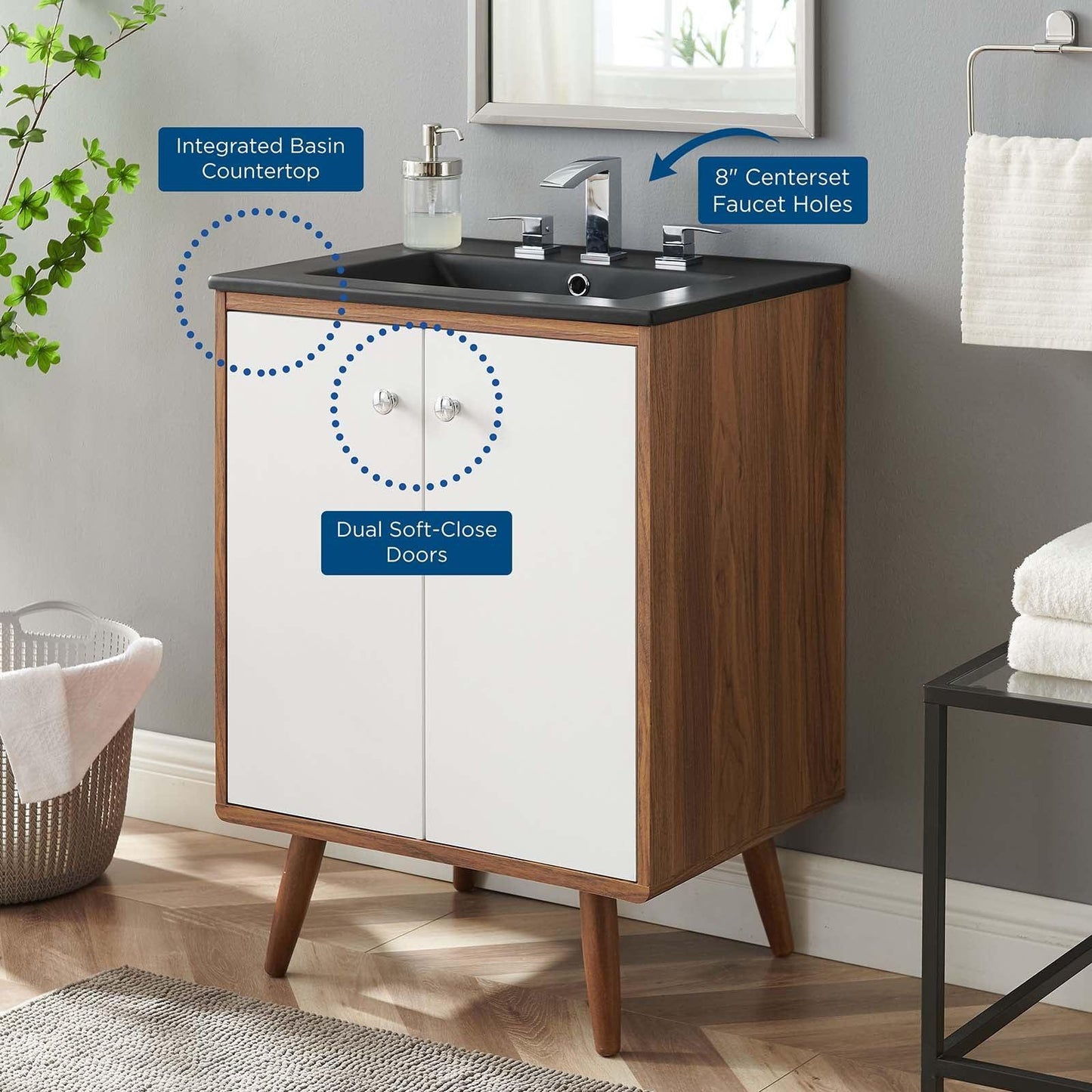 Transmit 24" Bathroom Vanity, EEI-5363 FredCo
