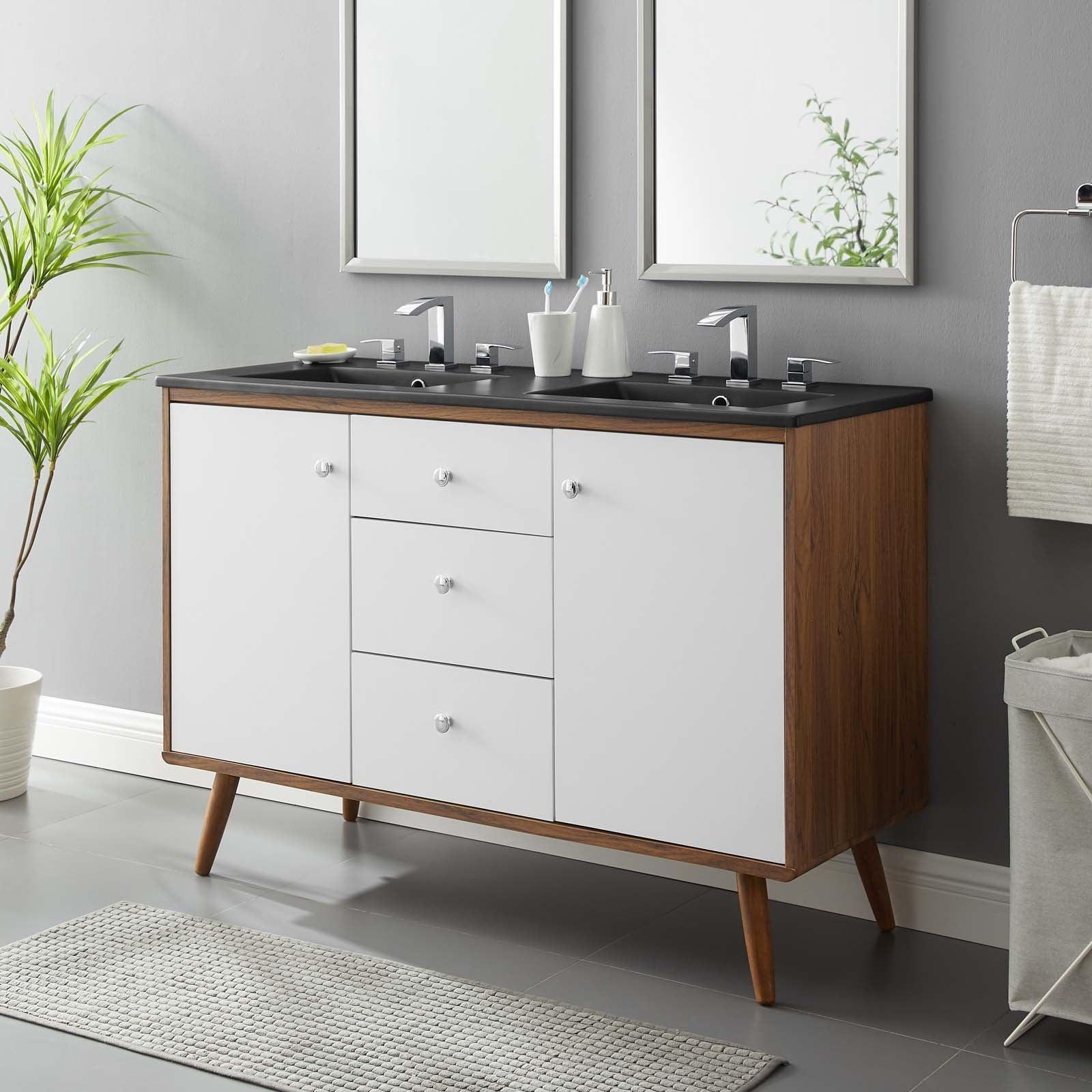 Transmit 48" Double Sink Bathroom Vanity, EEI-5380 FredCo