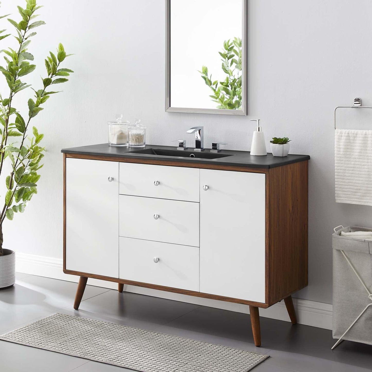 Transmit 48" Single Sink Bathroom Vanity, EEI-5397 FredCo