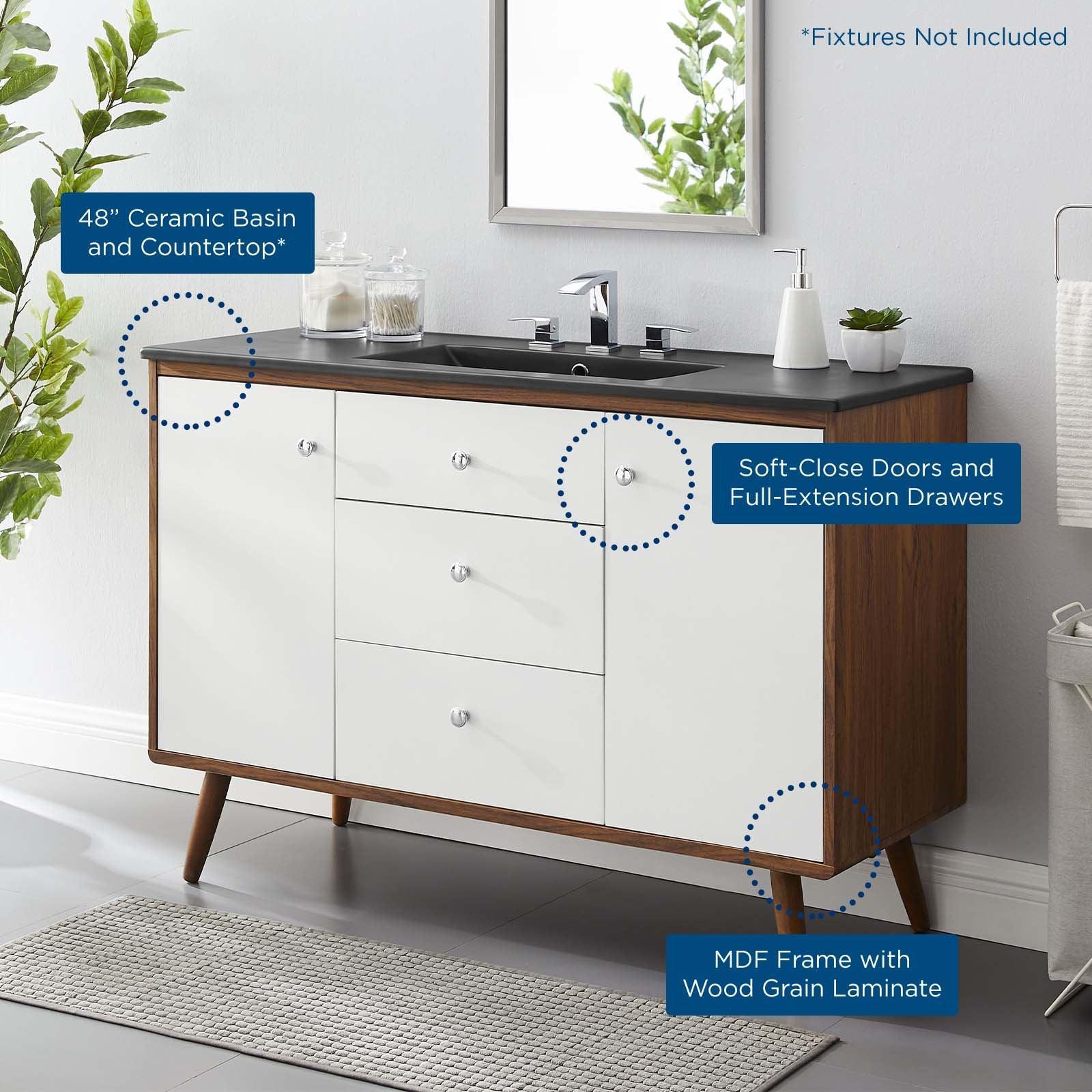 Transmit 48" Single Sink Bathroom Vanity, EEI-5397 FredCo