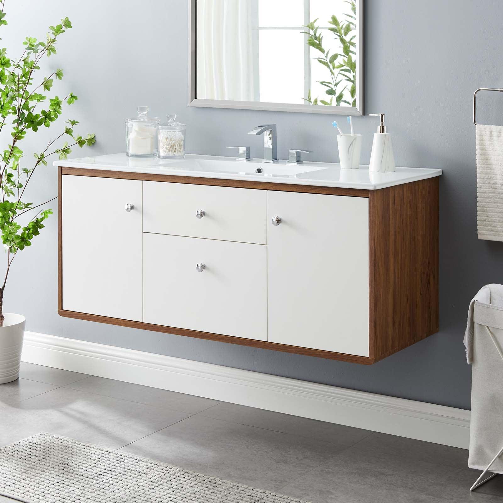 Transmit 48" Wall-Mount Bathroom Vanity, EEI-4900 FredCo