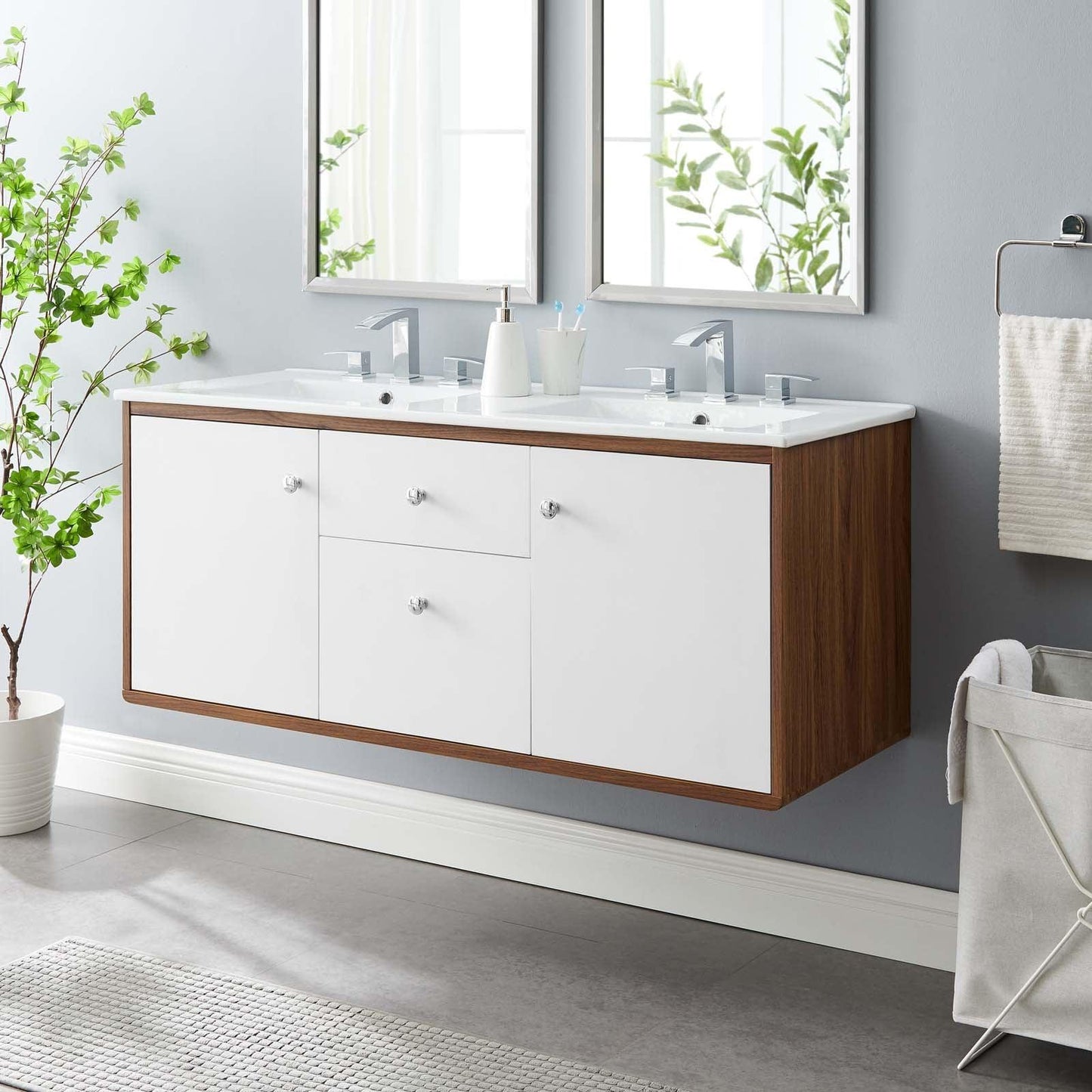 Transmit 48" Wall-Mount Bathroom Vanity, EEI-4901 FredCo