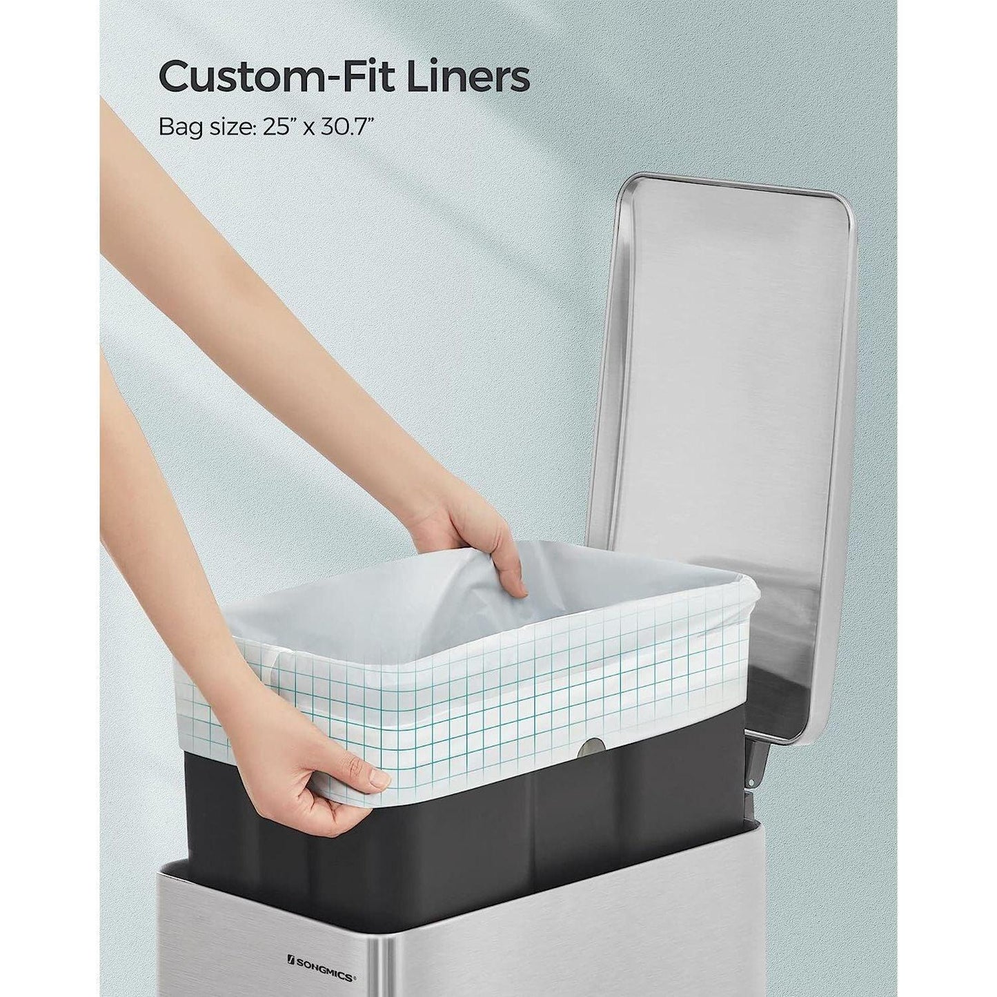 Trash Bags for 12-14.5 Gallon Trash Cans 120 Coun FredCo