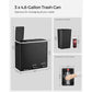 Trash Can with 3 Compartments Black FredCo