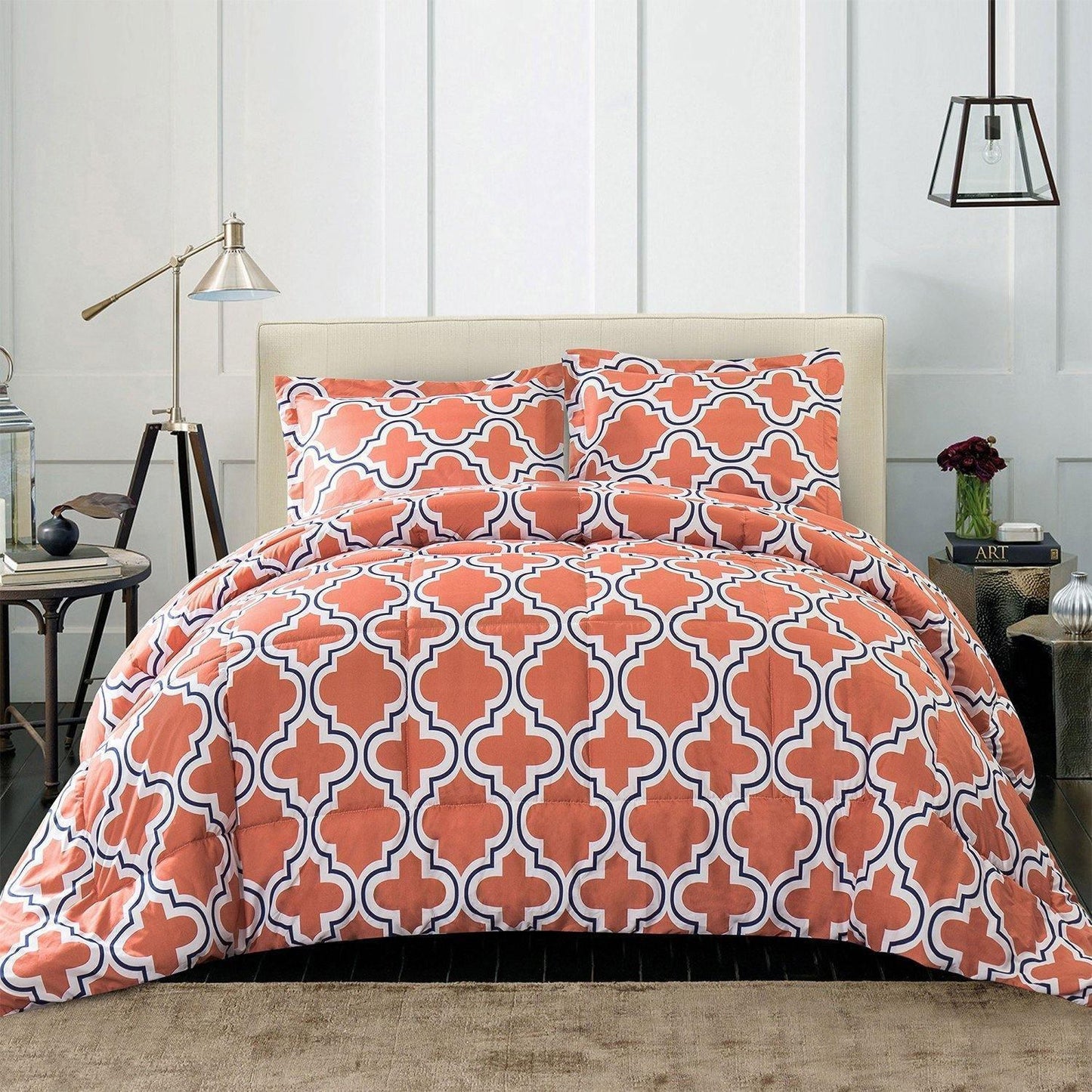 Trellis Geometric Comforter Set FredCo