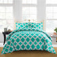 Trellis Geometric Comforter Set FredCo