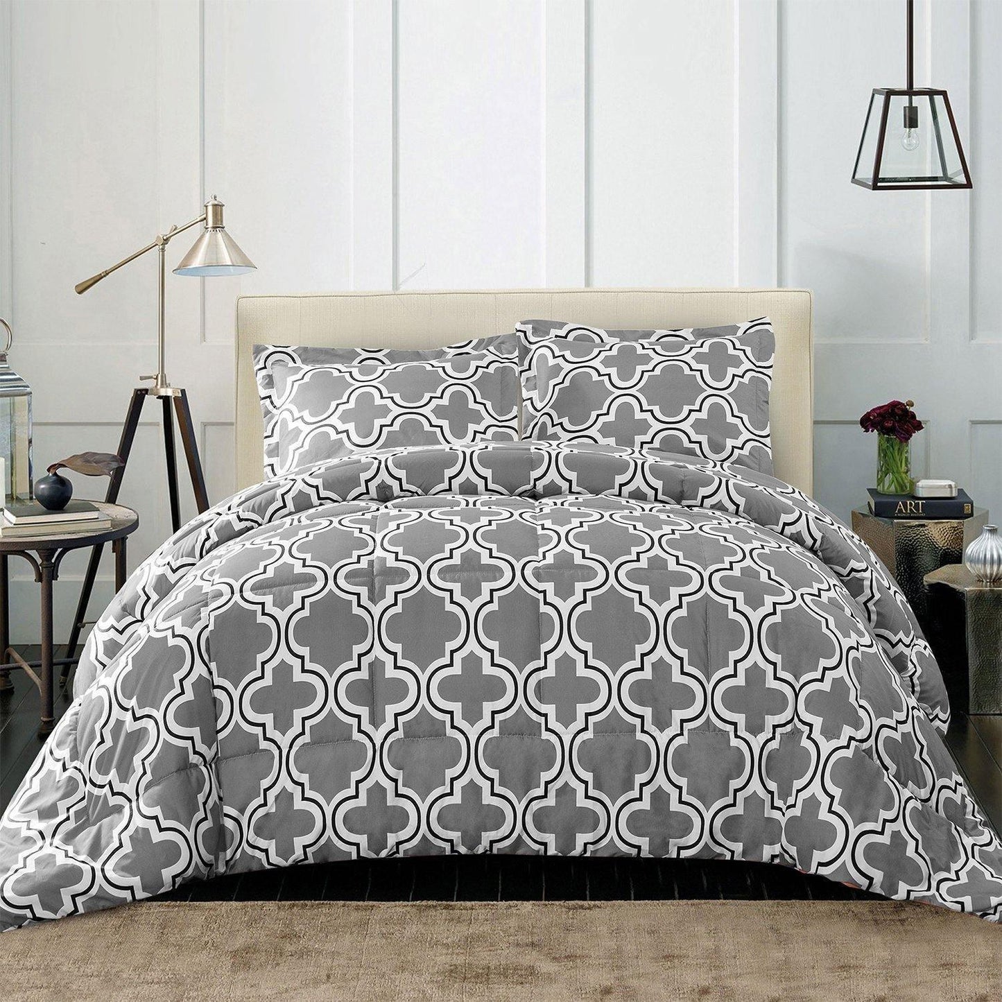 Trellis Geometric Comforter Set FredCo