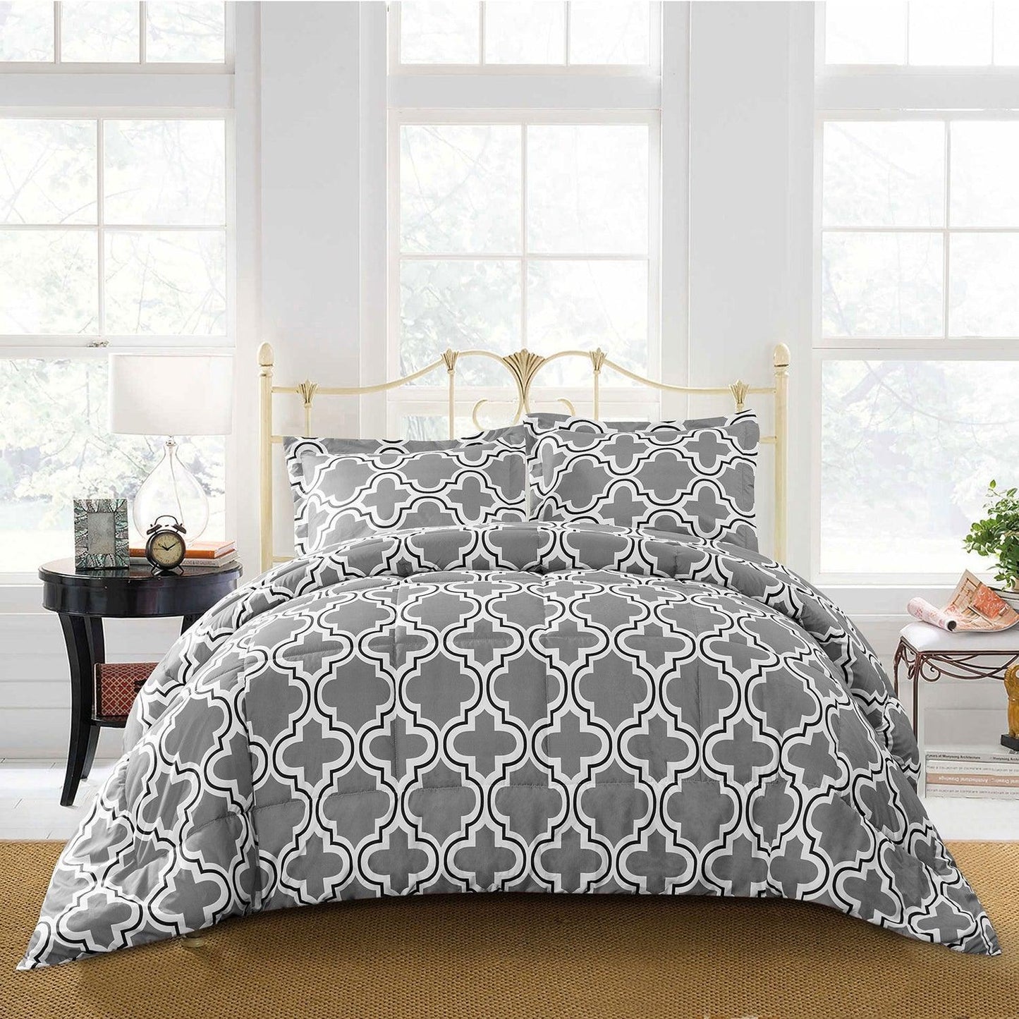 Trellis Geometric Comforter Set FredCo