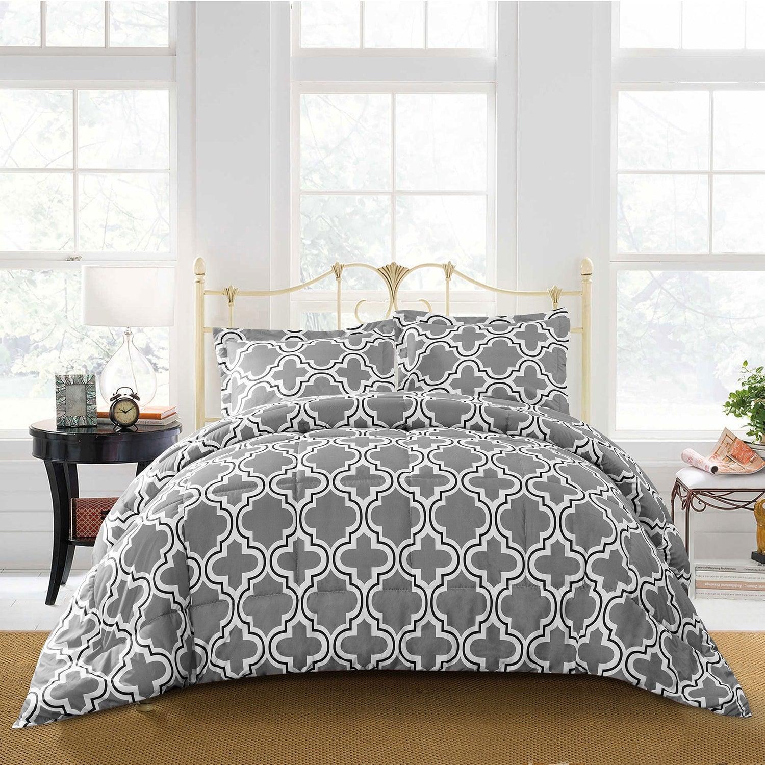 Trellis Geometric Comforter Set FredCo