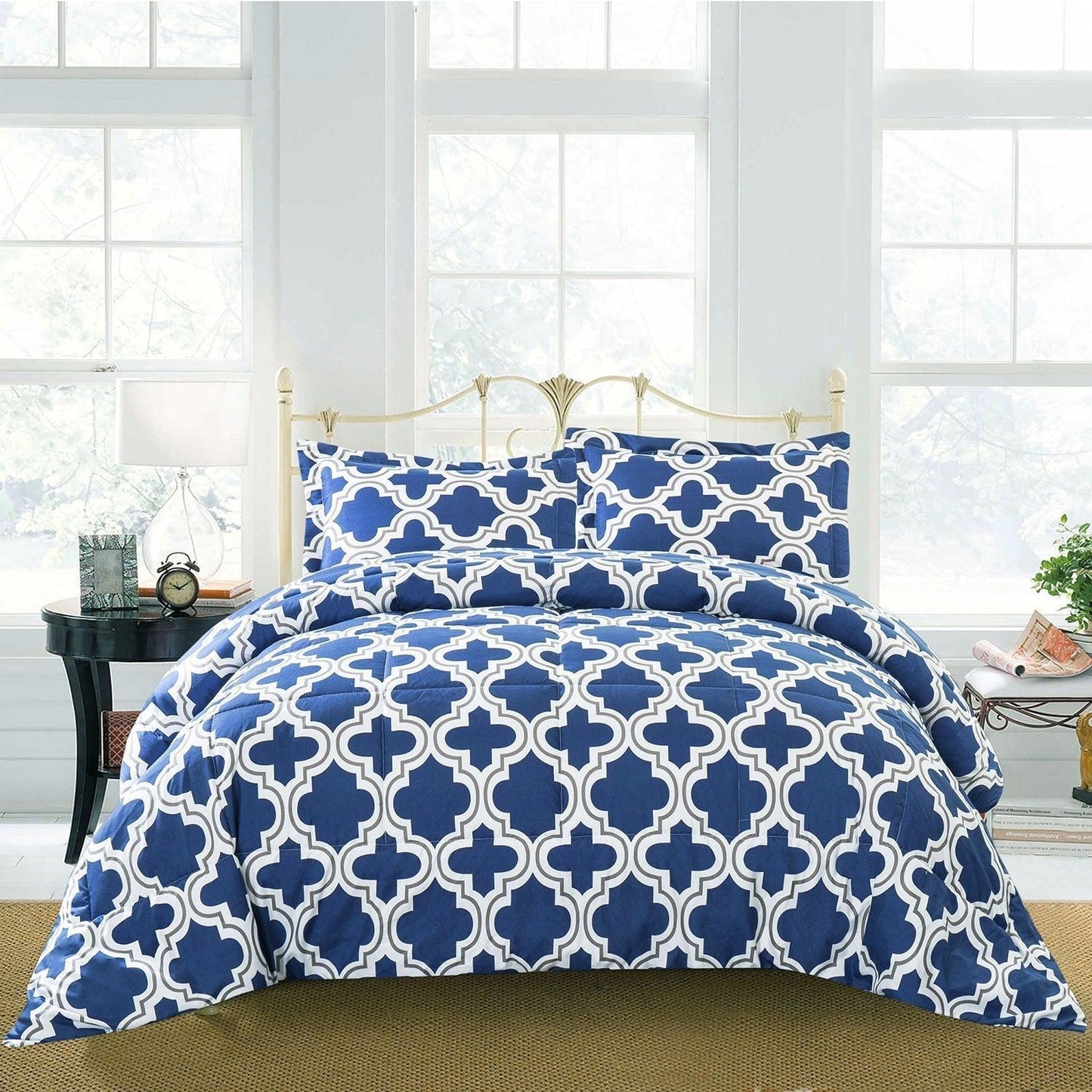 Trellis Geometric Comforter Set FredCo
