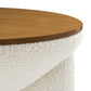 Tridome Round Boucle Upholstered Storage Coffee Table by Modway FredCo