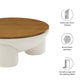 Tridome Round Boucle Upholstered Storage Coffee Table by Modway FredCo