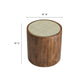 Truett Round Wood Rattan Side Table by Modway FredCo