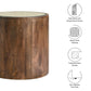 Truett Round Wood Rattan Side Table by Modway FredCo