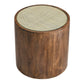 Truett Round Wood Rattan Side Table by Modway FredCo