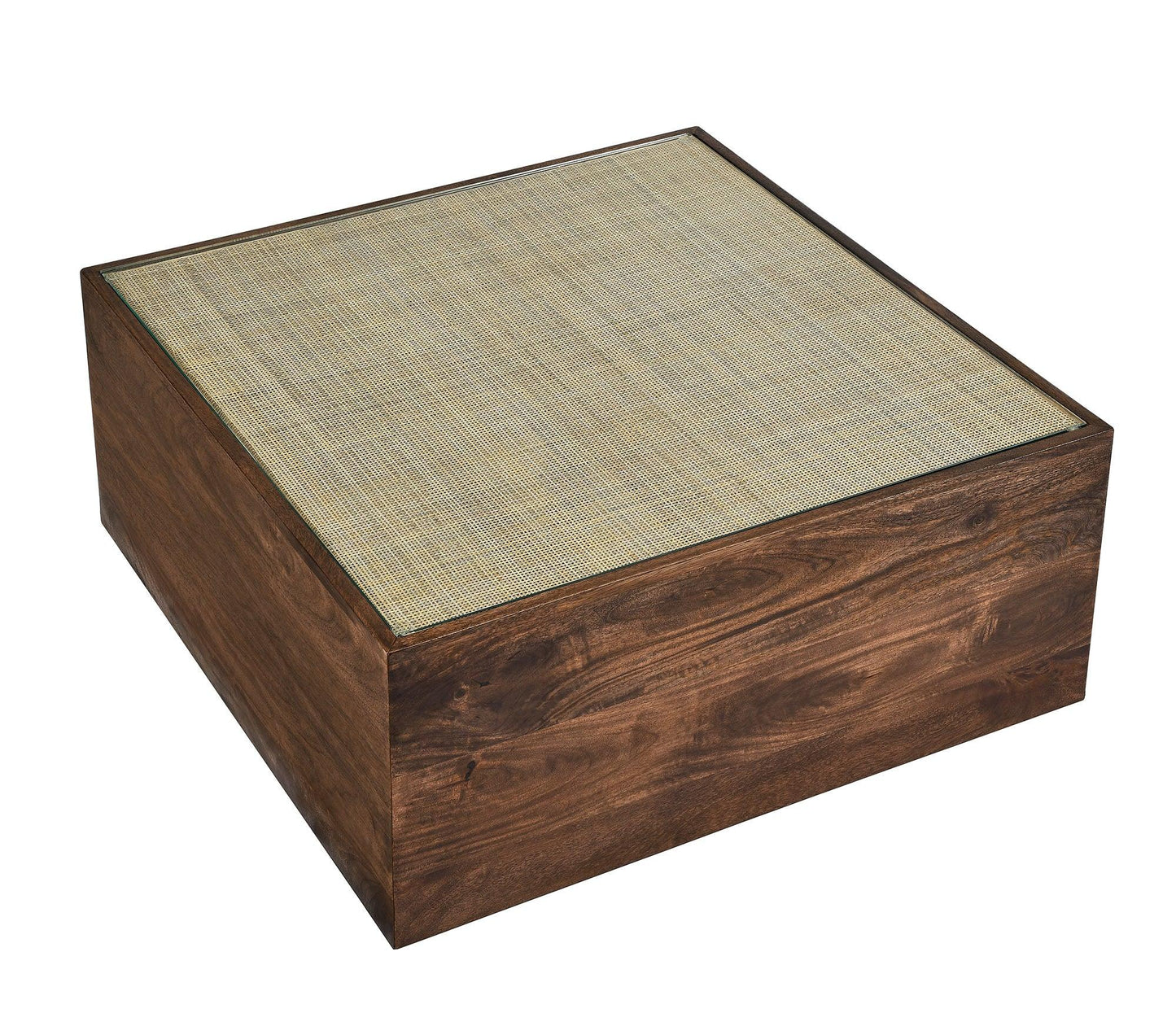 Truett Square Wood Rattan Coffee Table by Modway FredCo