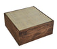 Truett Square Wood Rattan Coffee Table by Modway FredCo