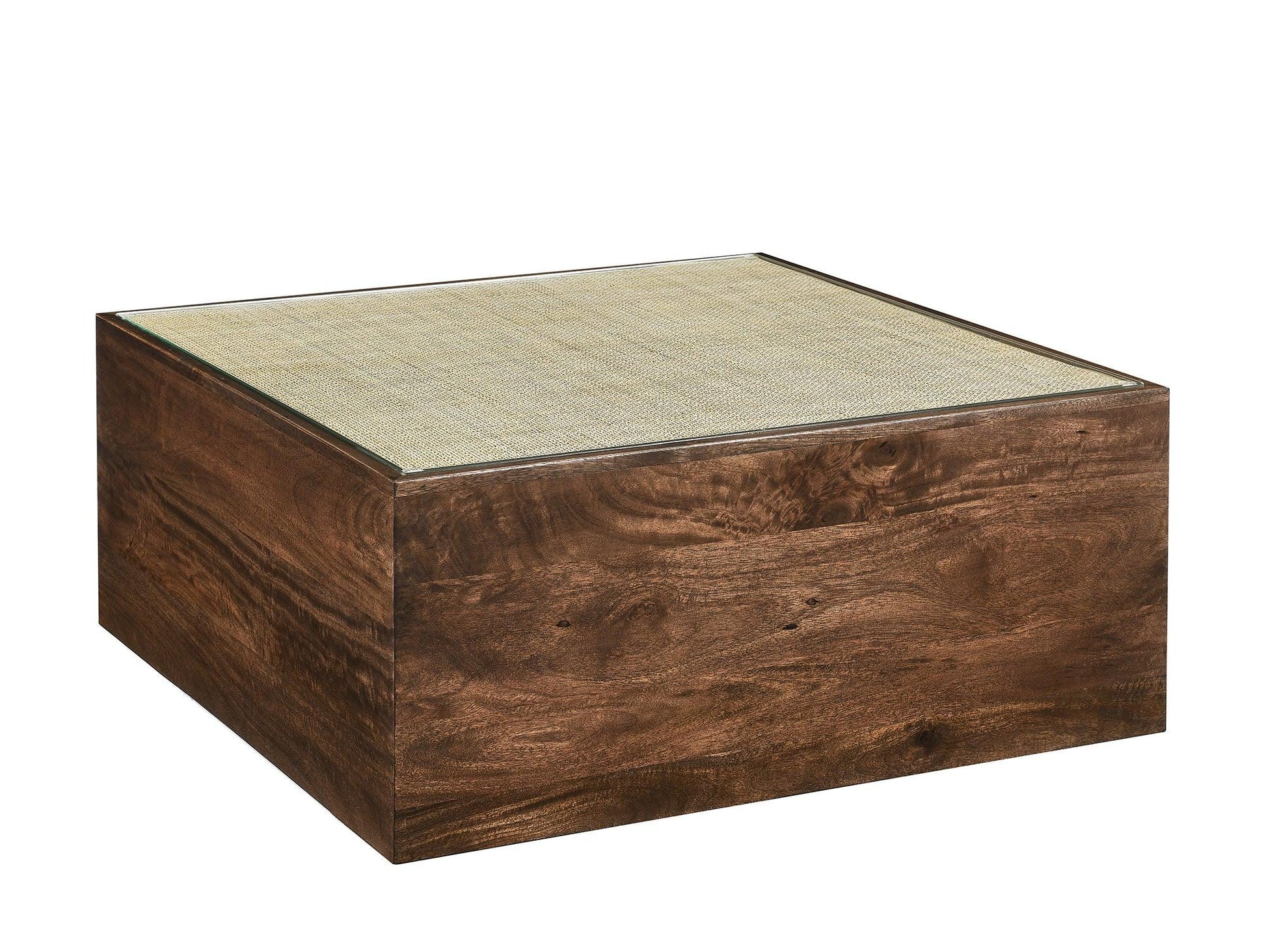 Truett Square Wood Rattan Coffee Table by Modway FredCo