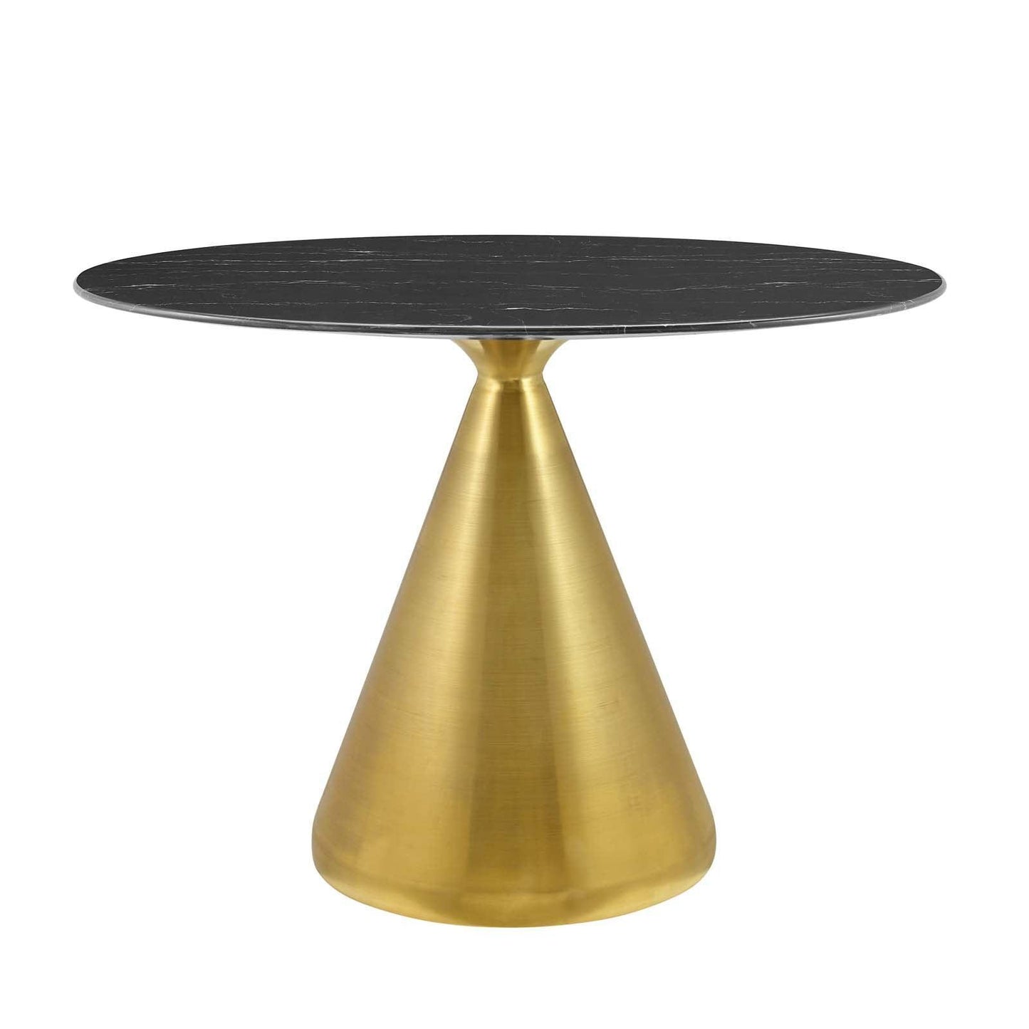 Tupelo 42" Oval Artificial Marble Dining Table, EEI-5330 FredCo