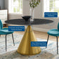 Tupelo 47" Artificial Marble Dining Table, EEI-5346 FredCo