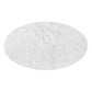Tupelo 48" Oval Artificial Marble Dining Table, EEI-5340 FredCo