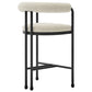 Turin Curved Back Boucle and Metal Counter Stool by Modway EEI-7226 FredCo