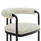 Turin Curved Back Boucle and Metal Counter Stool by Modway EEI-7226 FredCo