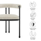Turin Curved Back Boucle and Metal Dining Accent Chair by Modway EEI-7225 FredCo