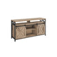TV Stand for 65 Inch TV Camel Brown and Black FredCo