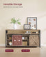 TV Stand for 65 Inch TV Camel Brown and Black FredCo