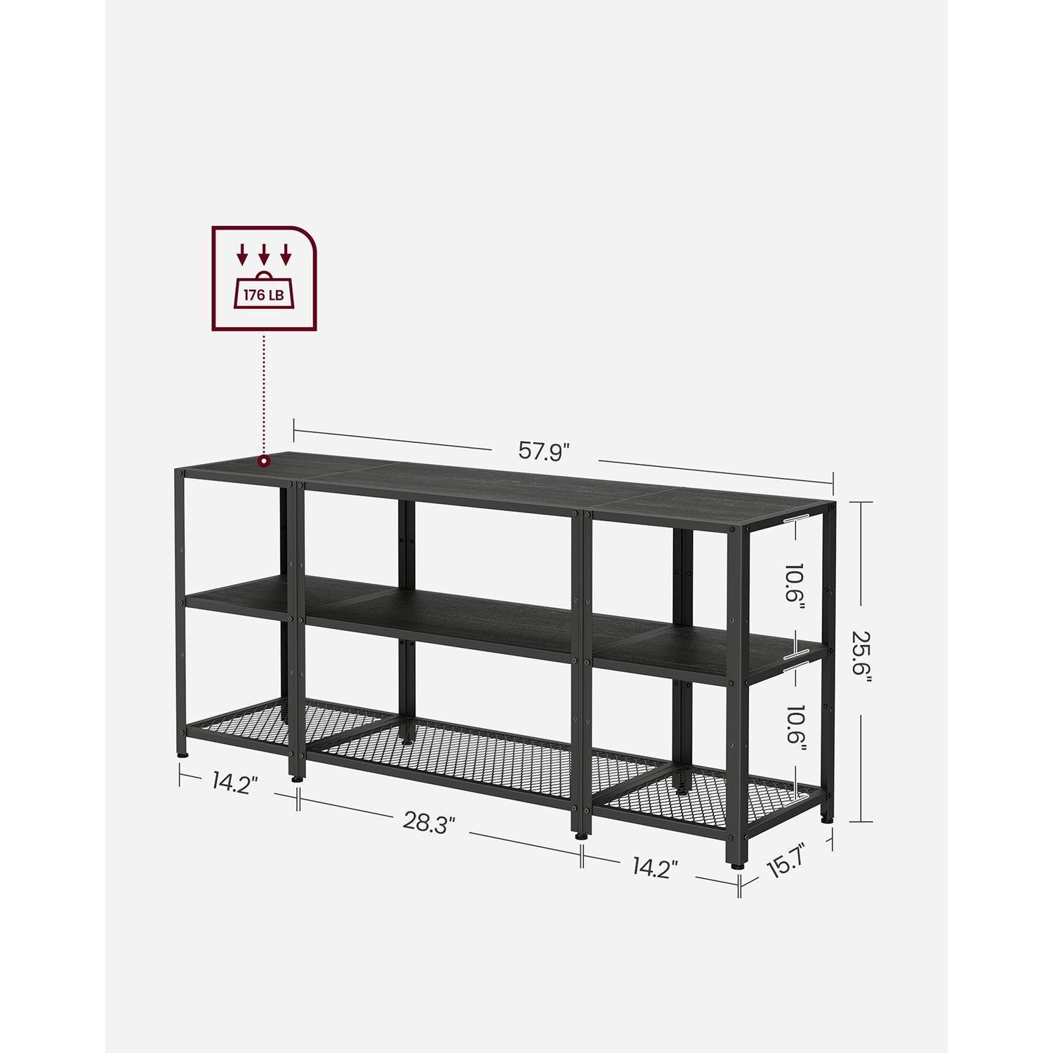 TV Stand for 65 Inches TVs Black FredCo