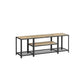 TV Stand for TVs Up to 65'' Turquoise Brown and Black FredCo