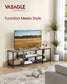 TV Stand for TVs Up to 65'' Turquoise Brown and Black FredCo