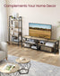 TV Stand for TVs Up to 70'' Turquoise Brown and Black FredCo