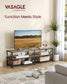 TV Stand for TVs Up to 70'' Turquoise Brown and Black FredCo