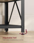 TV Stand for TVs Up to 70'' Turquoise Brown and Black FredCo