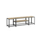 TV Stand for TVs Up to 75'' Turquoise Brown and Black FredCo