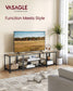 TV Stand for TVs Up to 75'' Turquoise Brown and Black FredCo