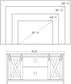 TV Stand with Adjustable Storage Shelve FredCo
