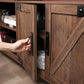 TV Stand with Barn Doors FredCo