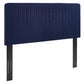 Twin Modway Milenna Channel Tufted Upholstered Fabric Headboard FredCo