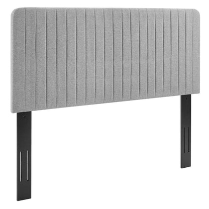 Twin Modway Milenna Channel Tufted Upholstered Fabric Headboard FredCo