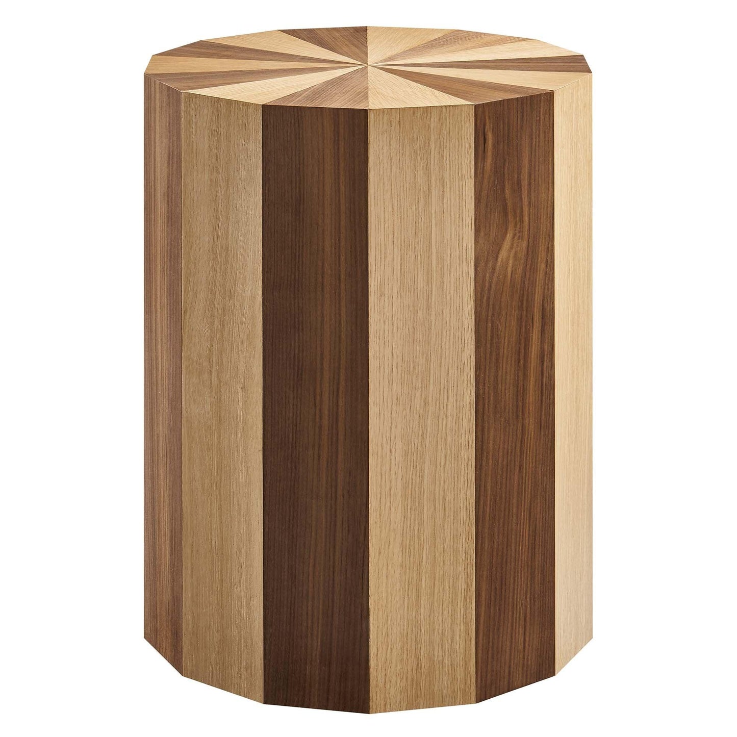 Twirl Two-Toned Wood Veneer Side Table by Modway FredCo