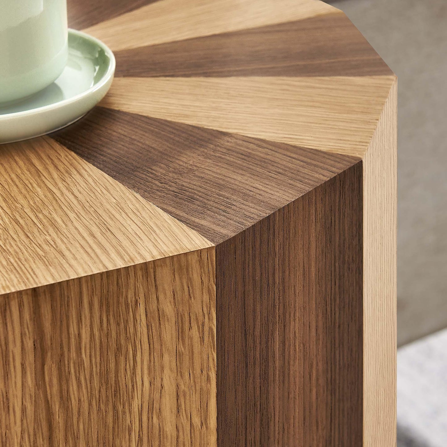 Twirl Two-Toned Wood Veneer Side Table by Modway FredCo