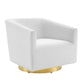 Twist Accent Lounge Performance Velvet Swivel Chair, EEI-4626 FredCo