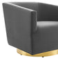 Twist Accent Lounge Performance Velvet Swivel Chair, EEI-4626 FredCo
