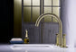 Two Handle High Arc Widespread Bathroom Sink Faucet 3 Hole FredCo