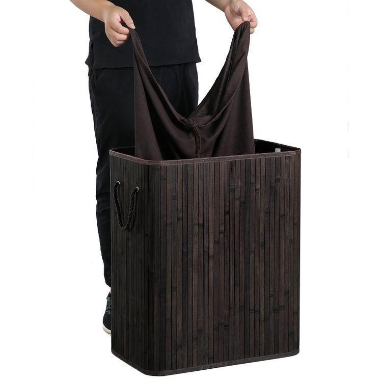 Two-Section Laundry Basket