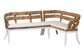 Ubud Seagrass Dining Nook Bench Set FredCo